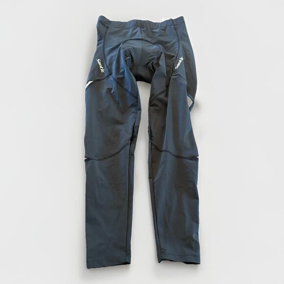 SANTIC Mens Black Pullover Padded Cycling Reflective Pants Size L LARGE - Picture 1 of 10